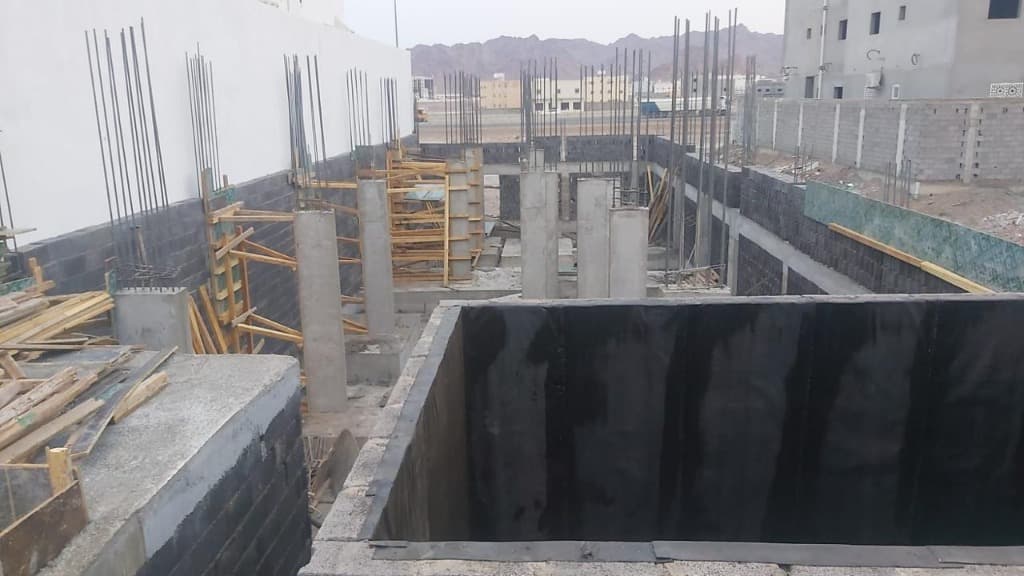 تنفيذ الأعمدة والأسقف